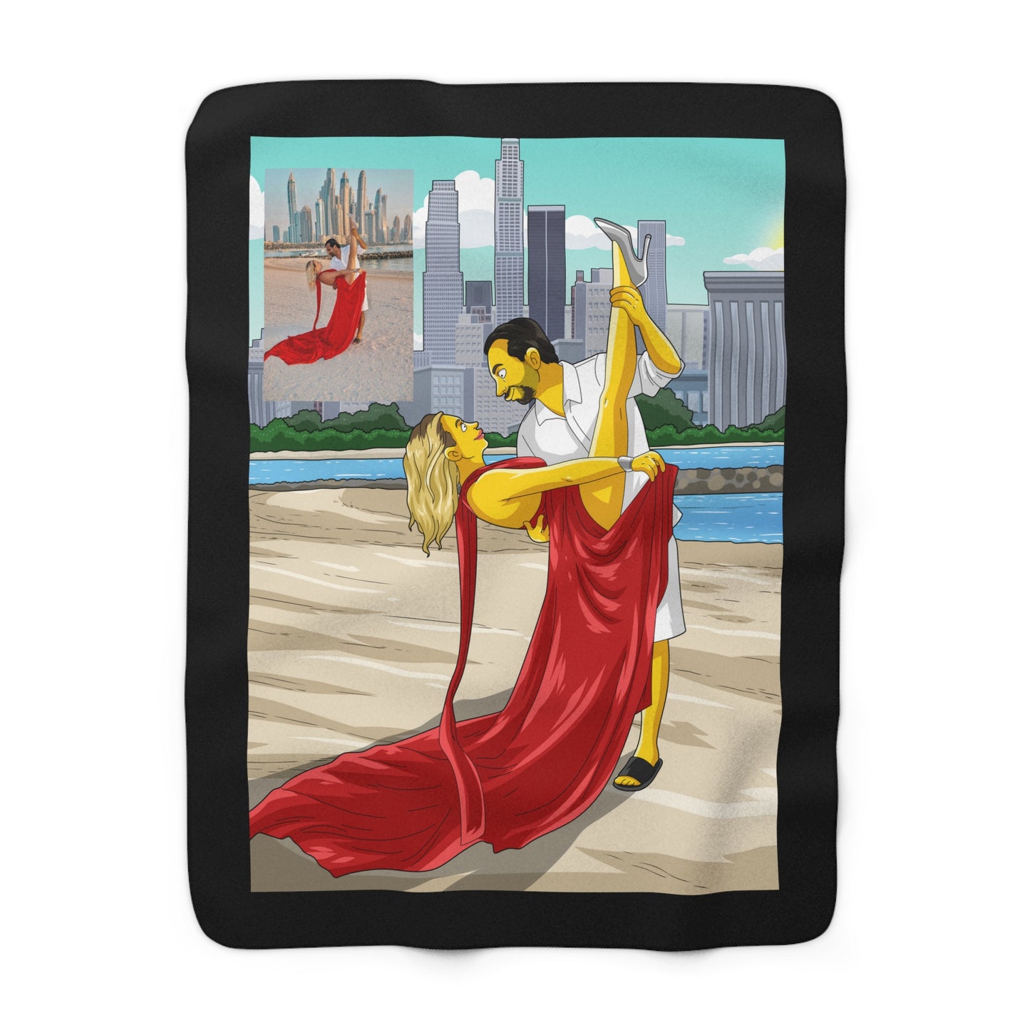 Custom Turnedmeintowho Sherpa Fleece Blanket