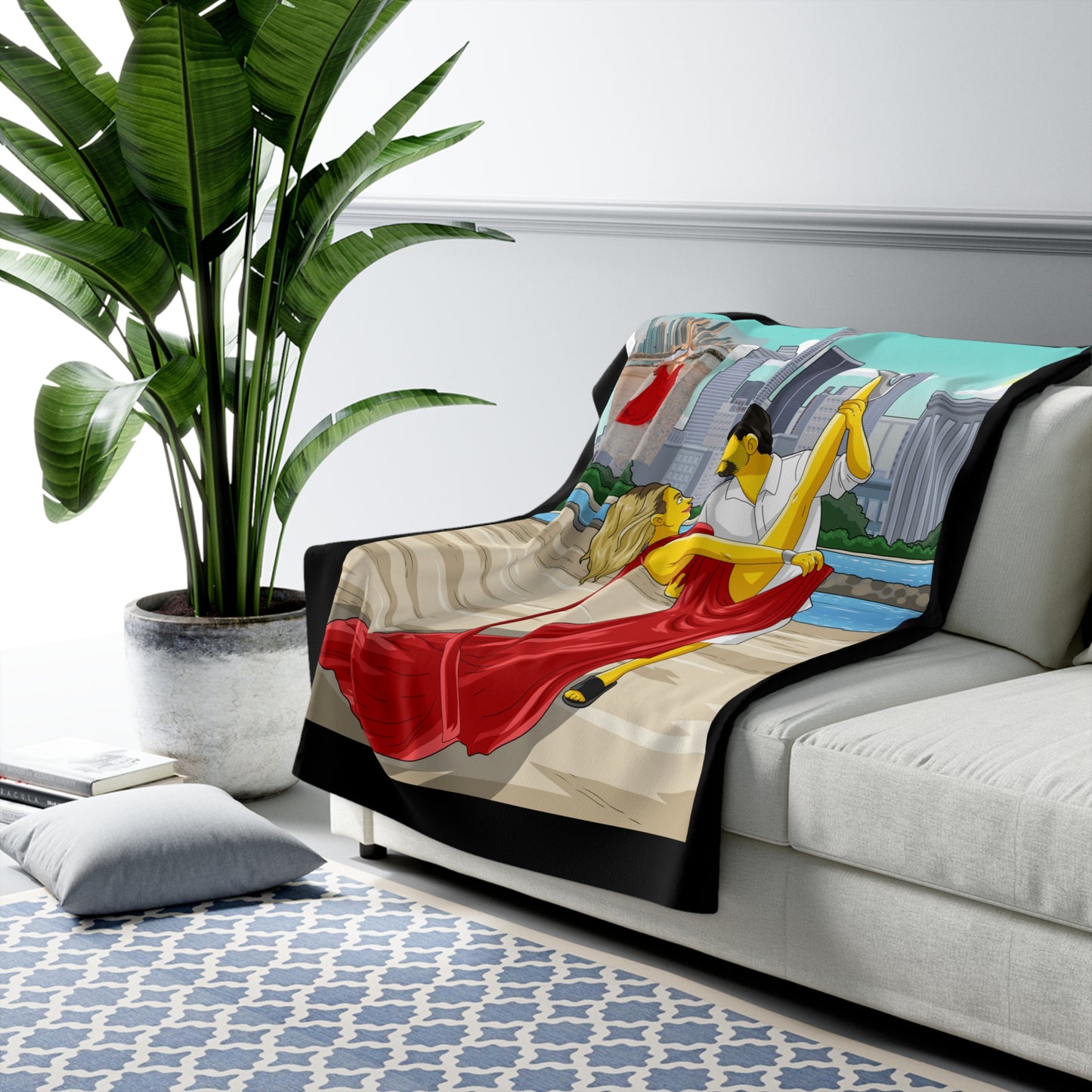 Custom Turnedmeintowho Sherpa Fleece Blanket