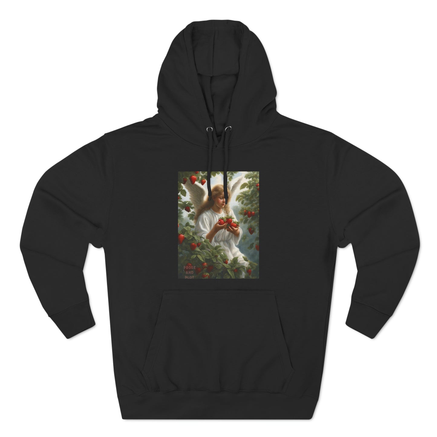 ProseAndPlot: The Angelic Strawberry Tree, Three-Panel Fleece Hoodie
